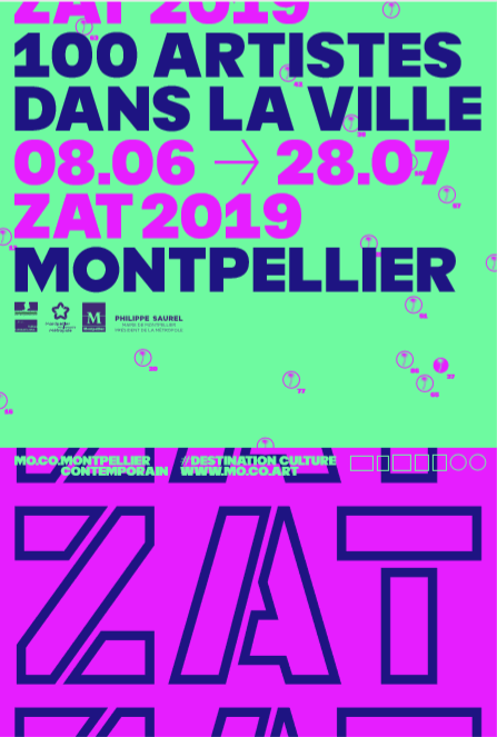 Affiche, ZAT 2019 - 100 artistes dans la ville